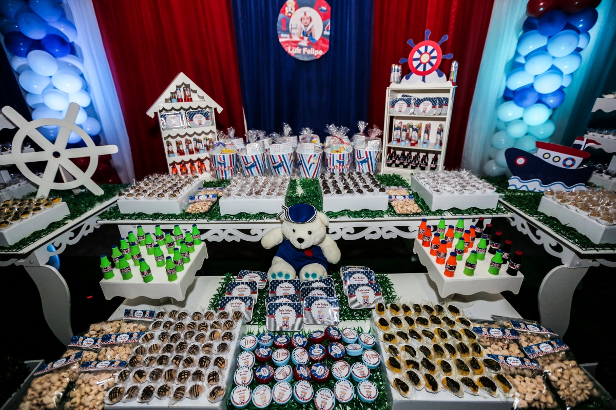 Aniversário de 1 ano do pequeno marinheiro Luís Felipe