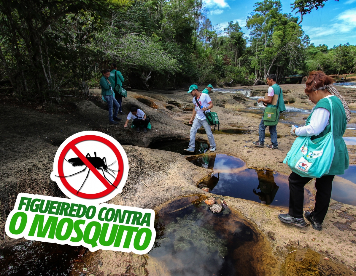 Agentes de endemias de Presidente Figueiredo fazem busca ativa de focos do Aedes aegypti