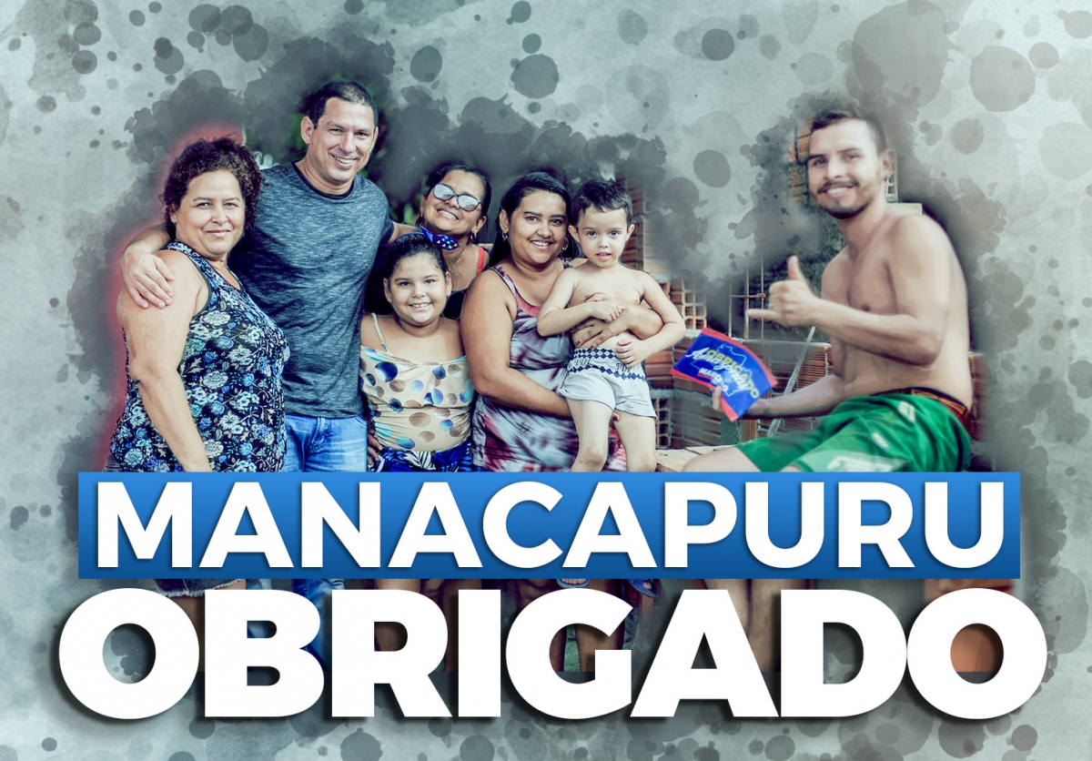 Agradecimento pelos votos em Manacapuru