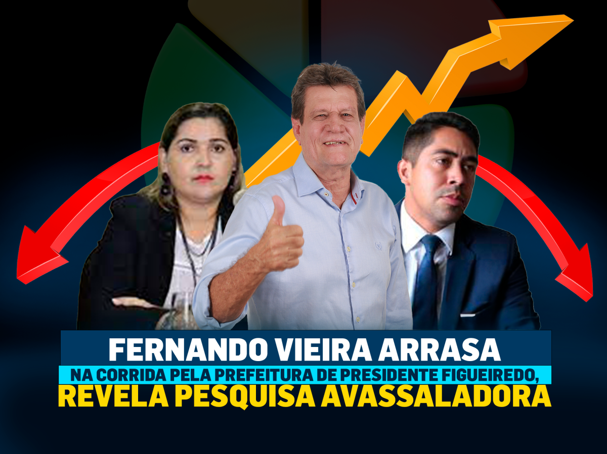 Fernando Vieira (PL) lidera com folga a disputa pela Prefeitura de Presidente Figueiredo Figueiredo