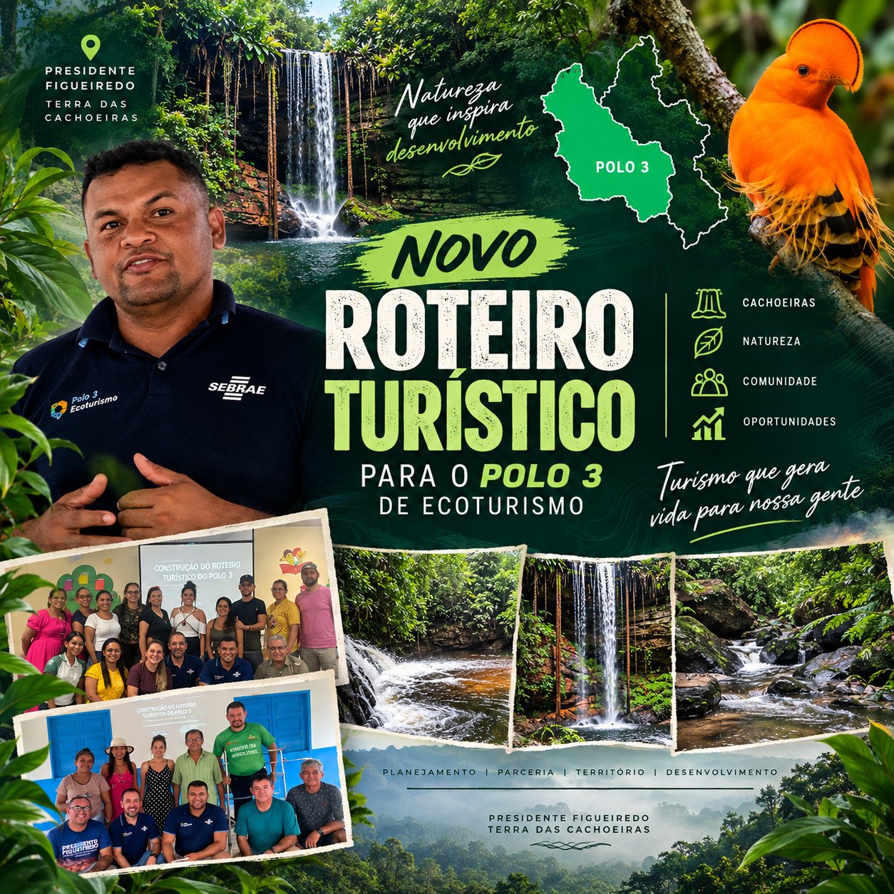Presidente Figueiredo avança na construção de novo roteiro turístico para o Polo 3