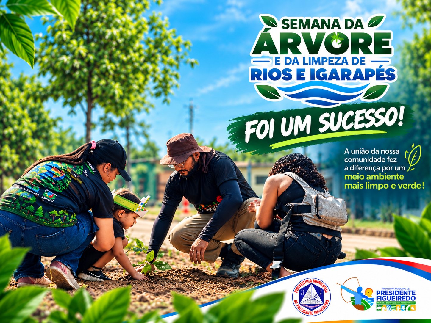 Plantio de árvores reúne crianças do CRIFA e reforça ações de preservação ambiental